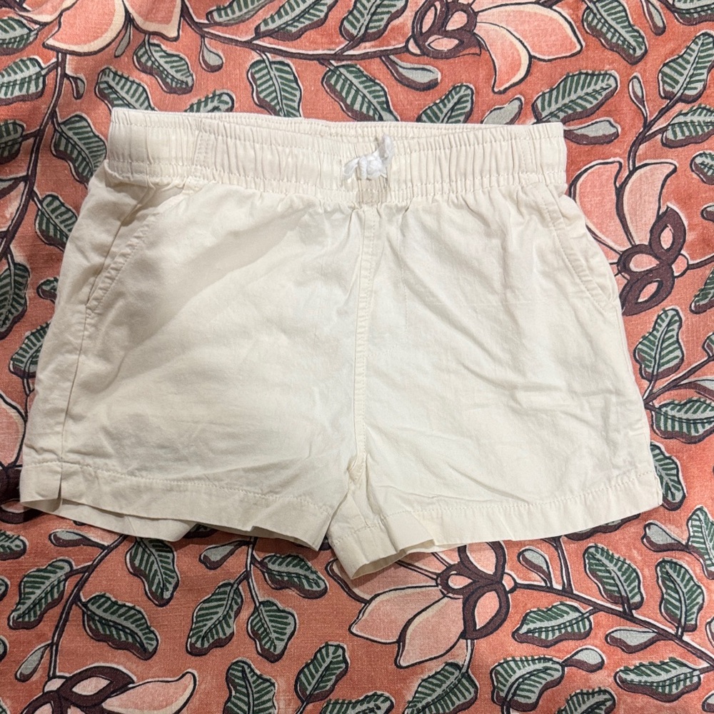 Kids Cream Shorts